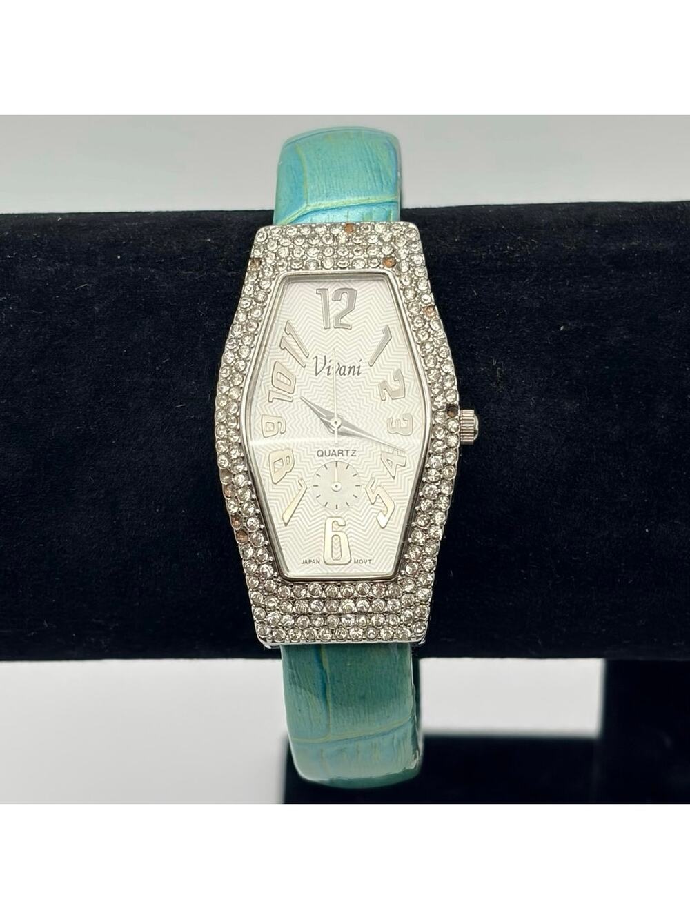 Silver & Blue Vivani Watch